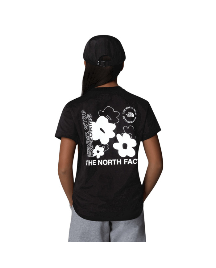 Koszulka The North Face G FLOWER GRAPHIC RELAXED NF0A89J6JK3 Czarna - Sklep online Mastersport
