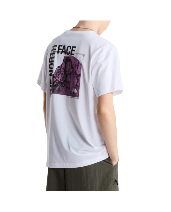 Koszulka męska The North Face M HALF DOME PHOTO REG S NF0A8GV0FN4 Biała - Sklep online Mastersport