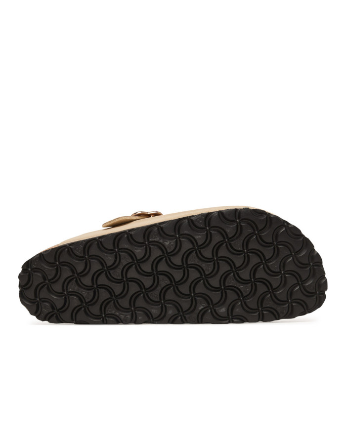 Klapki Birkenstock BOSTON FLOWERS KIDS BIRKIBUC JUNIOR NARROW 1030630 Beżowe - Sklep online Mastersport
