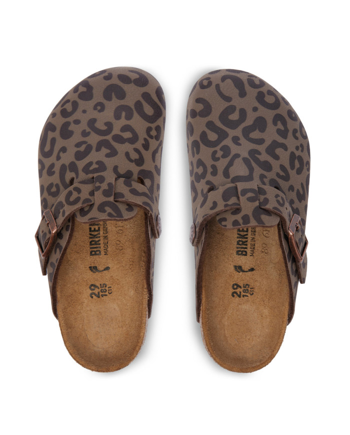 Klapki Birkenstock BOSTON 2.0 KIDS BIRKIBUC JUNIOR NARROW 1032553 Brązowe - Sklep online Mastersport
