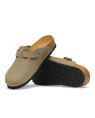 Klapki Birkenstock BOSTON KIDS BIRKIBUC JUNIOR NARROW 1032739 Zielone - Sklep online Mastersport