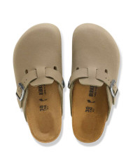 Klapki Birkenstock BOSTON KIDS BIRKIBUC JUNIOR NARROW 1032739 Zielone - Sklep online Mastersport