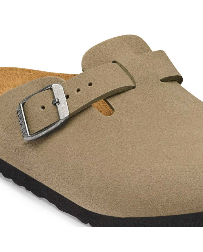 Klapki Birkenstock BOSTON KIDS BIRKIBUC JUNIOR NARROW 1032739 Zielone - Sklep online Mastersport