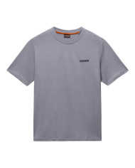 Koszulka męska Napapijri S-SMALL BOX SS SHARK SKIN NP0A88TRHCB Szara - Sklep online Mastersport