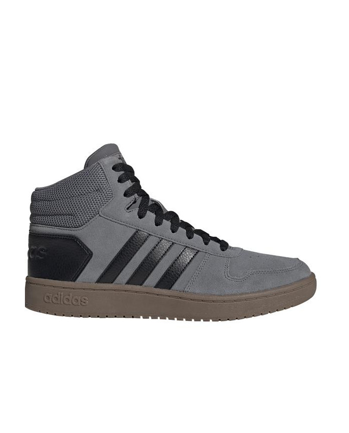 Buty męskie adidas Core HOOPS 2.0 MID EE7367 Szare - Sklep online Mastersport