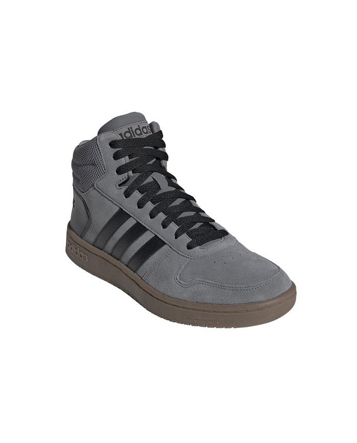Buty męskie adidas Core HOOPS 2.0 MID EE7367 Szare - Sklep online Mastersport