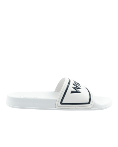 Klapki męskie Wrangler AVERELL SLIDER MEN LOW 20261059.1FG Białe - Sklep online Mastersport