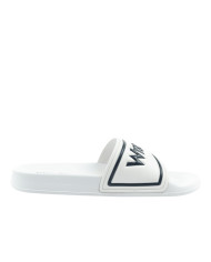 Klapki męskie Wrangler AVERELL SLIDER MEN LOW 20261059.1FG Białe - Sklep online Mastersport