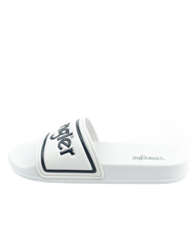 Klapki męskie Wrangler AVERELL SLIDER MEN LOW 20261059.1FG Białe - Sklep online Mastersport