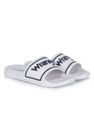Klapki męskie Wrangler AVERELL SLIDER MEN LOW 20261059.1FG Białe - Sklep online Mastersport