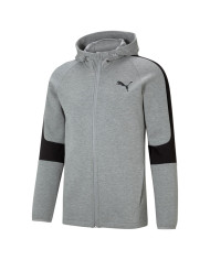 Bluza męska Puma EVOSTRIPE CORE FZ HOODIE 58581203 Szara - Sklep online Mastersport
