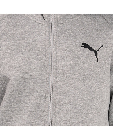 Bluza męska Puma EVOSTRIPE CORE FZ HOODIE 58581203 Szara - Sklep online Mastersport