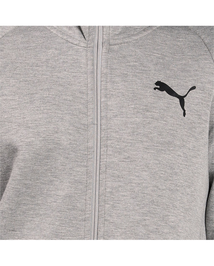 Bluza męska Puma EVOSTRIPE CORE FZ HOODIE 58581203 Szara - Sklep online Mastersport