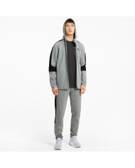 Bluza męska Puma EVOSTRIPE CORE FZ HOODIE 58581203 Szara - Sklep online Mastersport