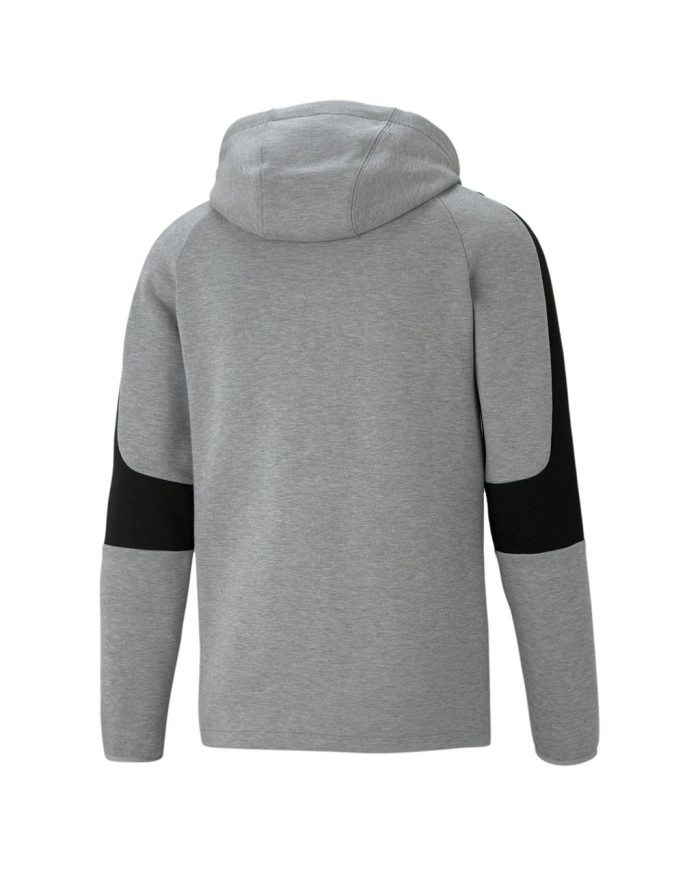 Bluza męska Puma EVOSTRIPE CORE FZ HOODIE 58581203 Szara - Sklep online Mastersport