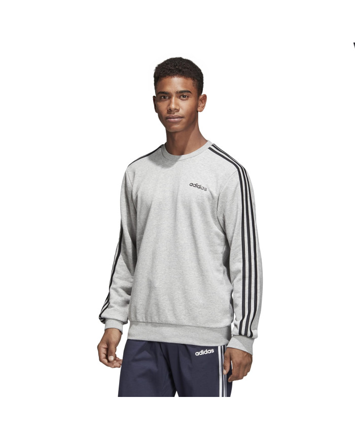 Bluza męska adidas Core E 3S CREW FT DU0486 Szara - Sklep online Mastersport