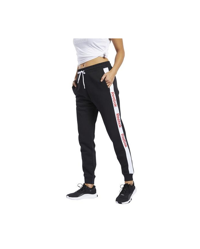 Spodnie damskie Reebok TE LINEAR LOGO PANT FK6691 Czarne - Sklep online Mastersport