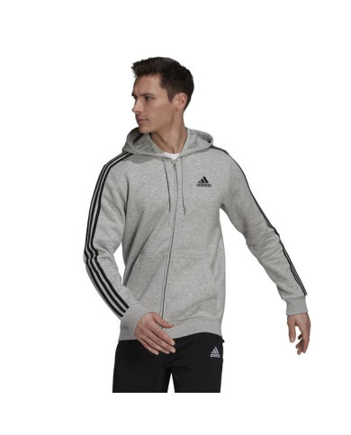 Bluza męska adidas Performance M 3S FL FZ HD HB0041 Szara - Sklep online Mastersport