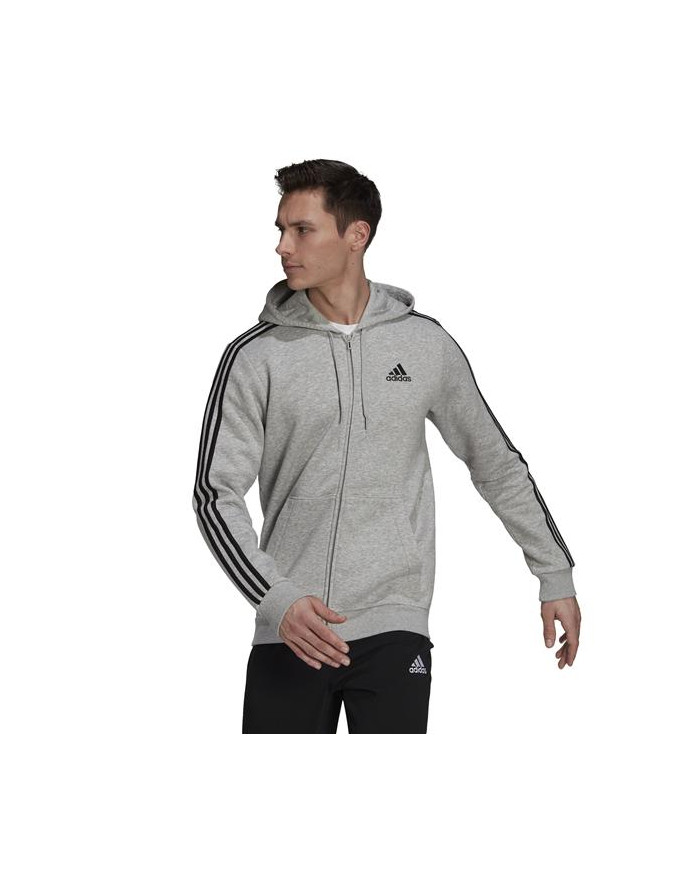 Bluza męska adidas Performance M 3S FL FZ HD HB0041 Szara - Sklep online Mastersport