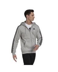 Bluza męska adidas Performance M 3S FL FZ HD HB0041 Szara - Sklep online Mastersport