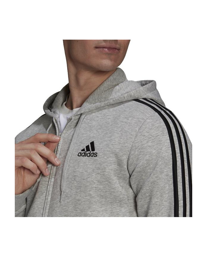 Bluza męska adidas Performance M 3S FL FZ HD HB0041 Szara - Sklep online Mastersport