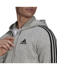 Bluza męska adidas Performance M 3S FL FZ HD HB0041 Szara - Sklep online Mastersport