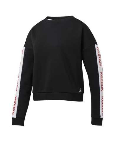 Bluza damska Reebok LINEAR LOGO CREW EK1353 Czarna - Sklep online Mastersport