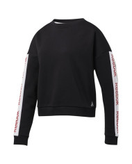 Bluza damska Reebok LINEAR LOGO CREW EK1353 Czarna - Sklep online Mastersport