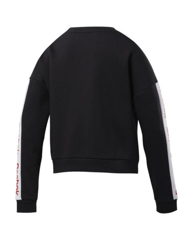 Bluza damska Reebok LINEAR LOGO CREW EK1353 Czarna - Sklep online Mastersport