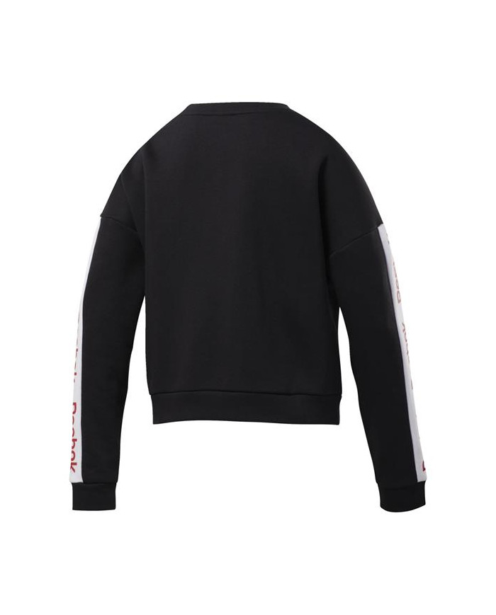 Bluza damska Reebok LINEAR LOGO CREW EK1353 Czarna - Sklep online Mastersport