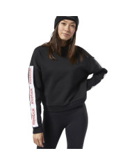 Bluza damska Reebok LINEAR LOGO CREW EK1353 Czarna - Sklep online Mastersport