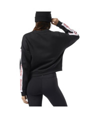 Bluza damska Reebok LINEAR LOGO CREW EK1353 Czarna - Sklep online Mastersport