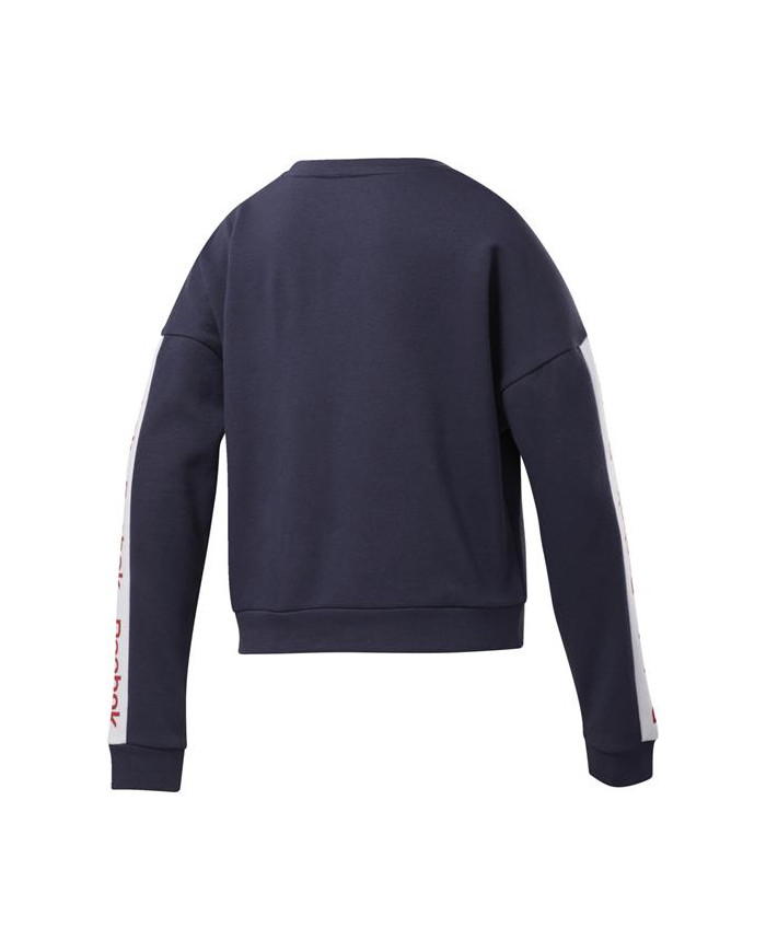 Bluza damska Reebok LINEAR LOGO CREW EK1355 Niebieska - Sklep online Mastersport