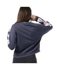 Bluza damska Reebok LINEAR LOGO CREW EK1355 Niebieska - Sklep online Mastersport