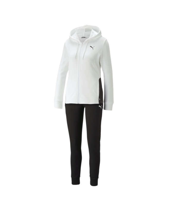 Dres damski Puma CLASSIC HOODED TRACKSUIT 67369902 Biały - Sklep online Mastersport