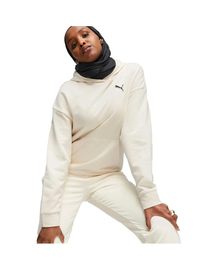 Bluza damska Puma BETTER ESSENTIALS HOODIE TR 67598899 Beżowa - Sklep online Mastersport