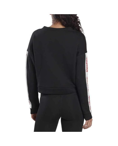 Bluza damska Reebok LINEAR LOGO CREW FR8156 Czarna - Sklep online Mastersport