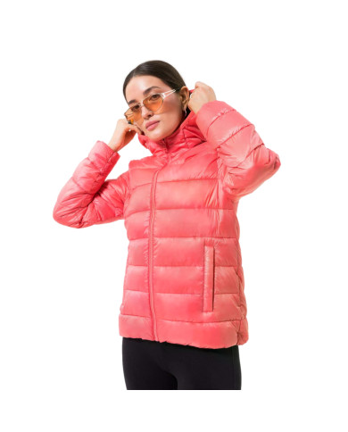 Kurtka damska Champion HOODED POLYFILLED JACKET 115750PS171 Różowa - Sklep online Mastersport