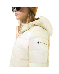 Kurtka damska Champion HOODED POLYFILLED JACKET 115750YS014 Beżowa - Sklep online Mastersport