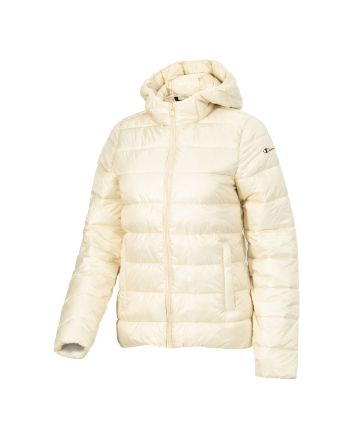 Kurtka damska Champion HOODED POLYFILLED JACKET 115750YS014 Beżowa - Sklep online Mastersport