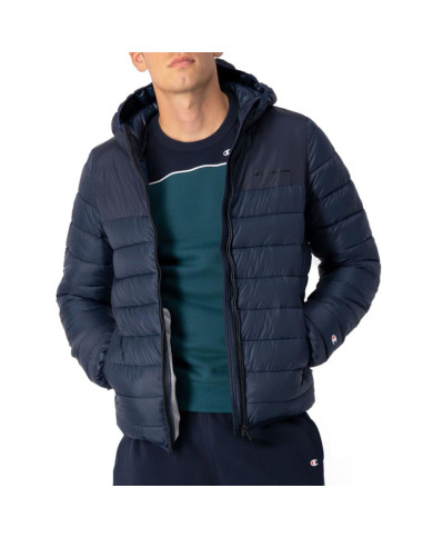 Kurtka męska Champion HOODED JACKET 218073BS501 Niebieska - Sklep online Mastersport