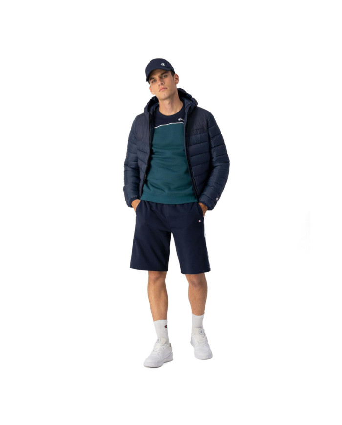 Kurtka męska Champion HOODED JACKET 218073BS501 Niebieska - Sklep online Mastersport