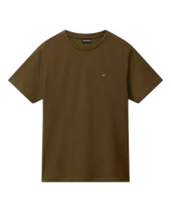 Koszulka męska Napapijri SALIS SS SUM DARK OLIVE NP0A4H8DG3A Zielona - Sklep online Mastersport