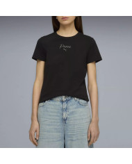 Koszulka damska Puma ESS SCRIPT TEE 69176001 Czarna - Sklep online Mastersport