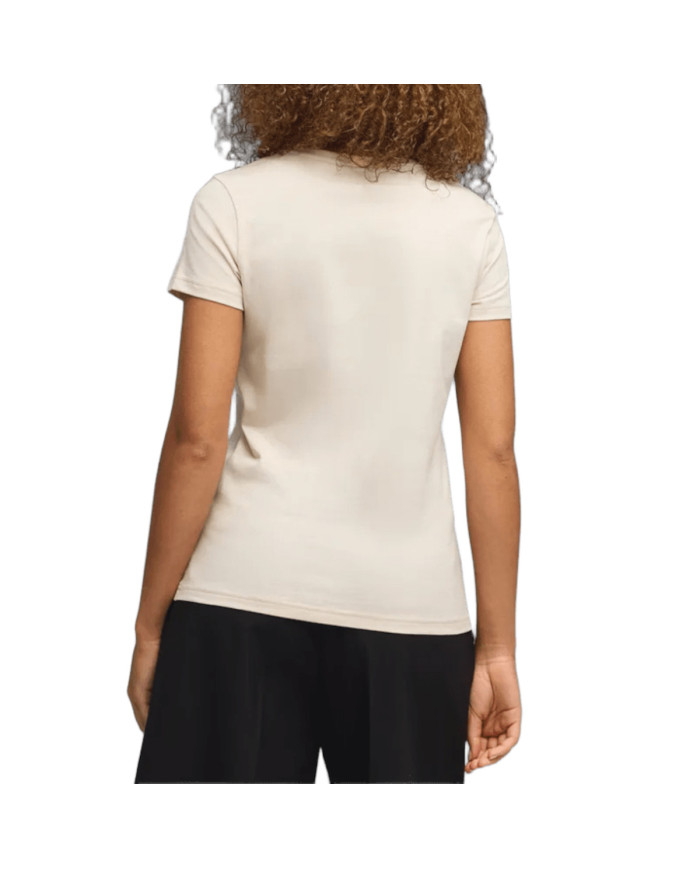 Koszulka damska Puma ESS SCRIPT TEE 69176087 Beżowa - Sklep online Mastersport