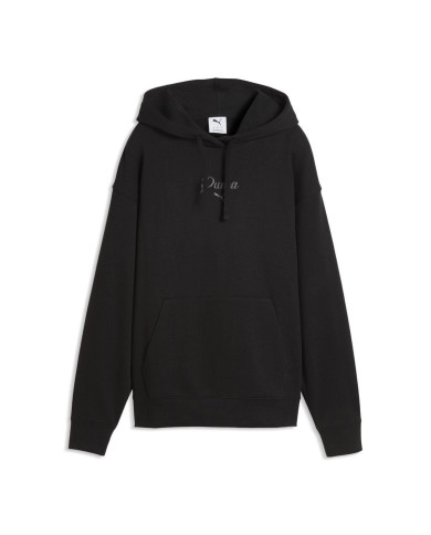 Bluza damska Puma ESS SCRIPT COMFORT HOODIE TR 69176101 Czarna - Sklep online Mastersport