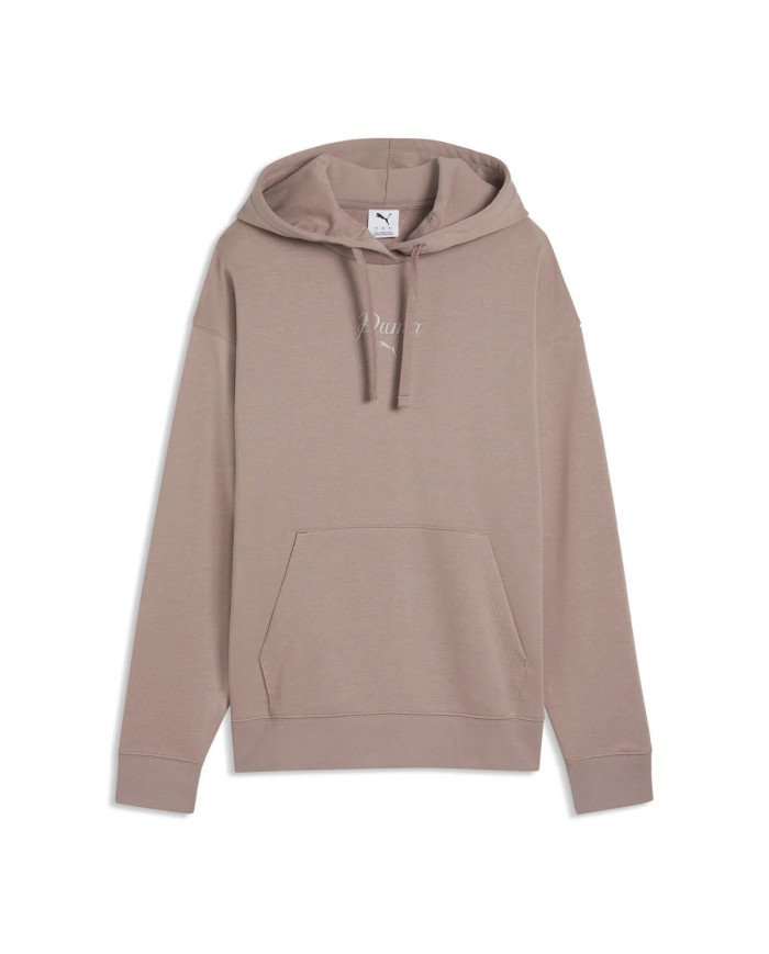 Bluza damska Puma ESS SCRIPT COMFORT HOODIE TR 69176188 Beżowa - Sklep online Mastersport