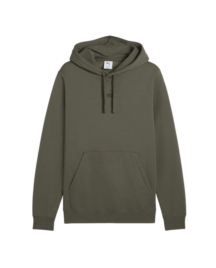 Bluza męska Puma ESS SMALL LOGO CENTERED HOODIE FL 69291486 Zielona - Sklep online Mastersport