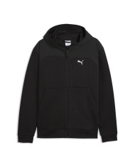 Bluza męska Puma PUMATECH MATERIAL MIX FULL ZIP HOODIE 69449001 Czarna - Sklep online Mastersport