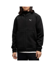 Bluza męska Puma PUMATECH MATERIAL MIX FULL ZIP HOODIE 69449001 Czarna - Sklep online Mastersport